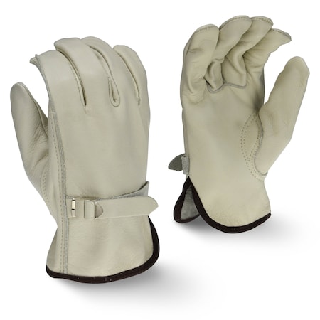 Radians Leather Drivers Gloves, Leather, Gray, XL 1 PR RWG4221XL